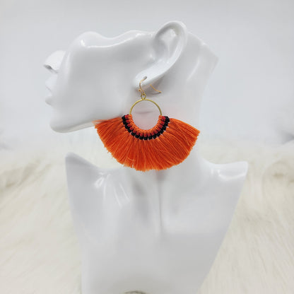 Big Bohemian Tassels Earrings