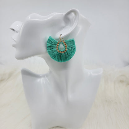 Mini Teardrop Tassels Earrings