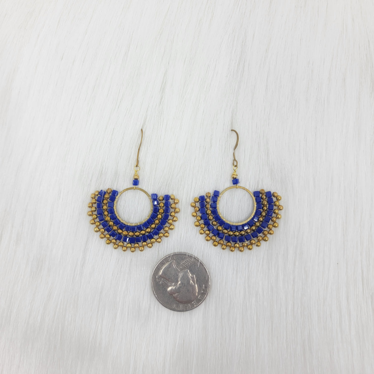 Circle Crystal Wire Wrapped Earrings