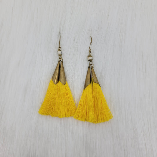 Brass Tassels Earrings