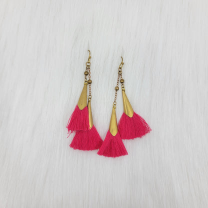 Brass Tassels Earrings