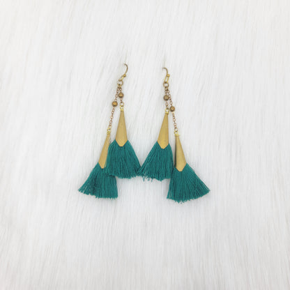 Brass Tassels Earrings
