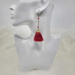 Red Tassels Earrings