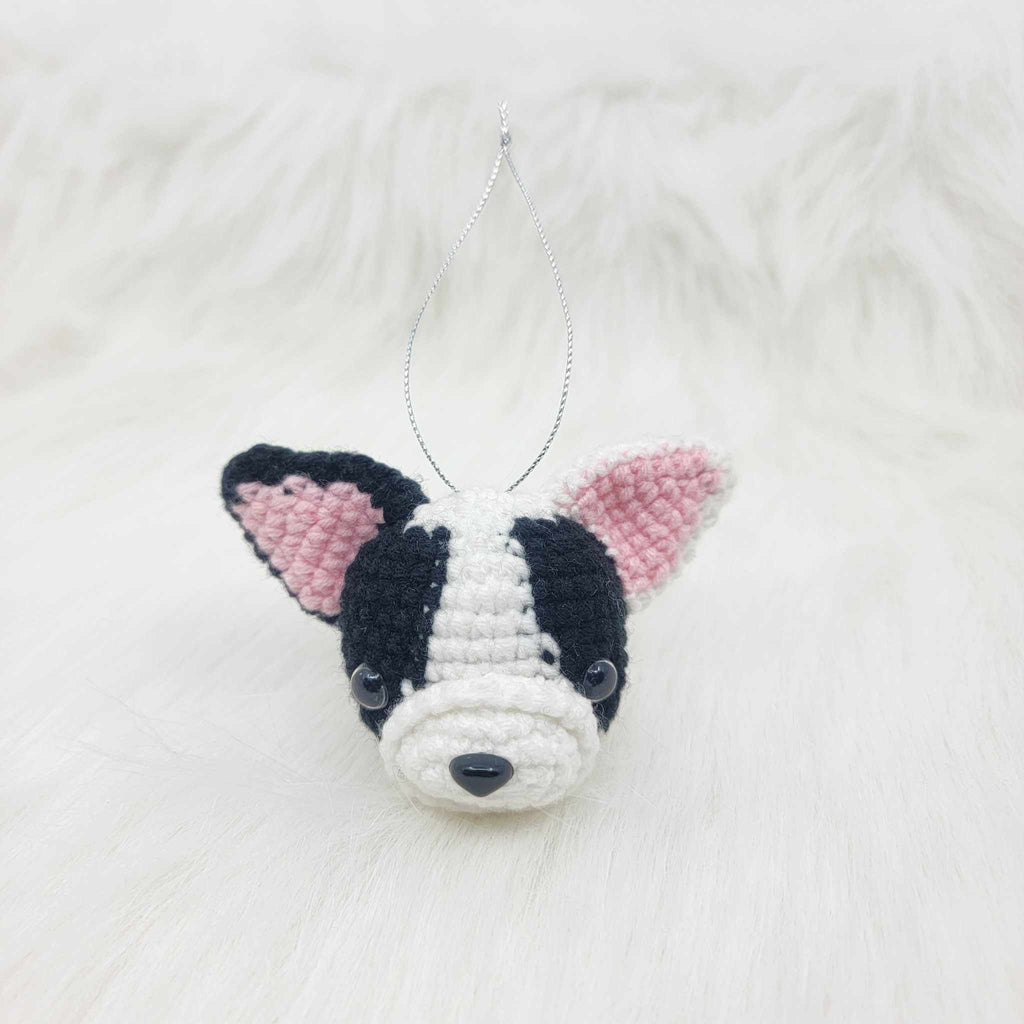 Crochet Dog Ornament French Bulldog
