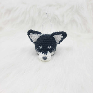 Crochet Dog Ornament Siberian Husky